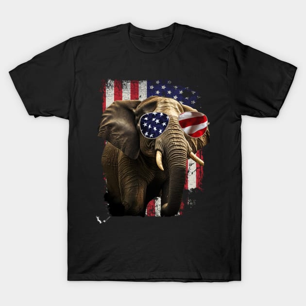 Majestic Marvels Elephant Chronicles, Stylish Tee Extravaganza T-Shirt by Gamma-Mage